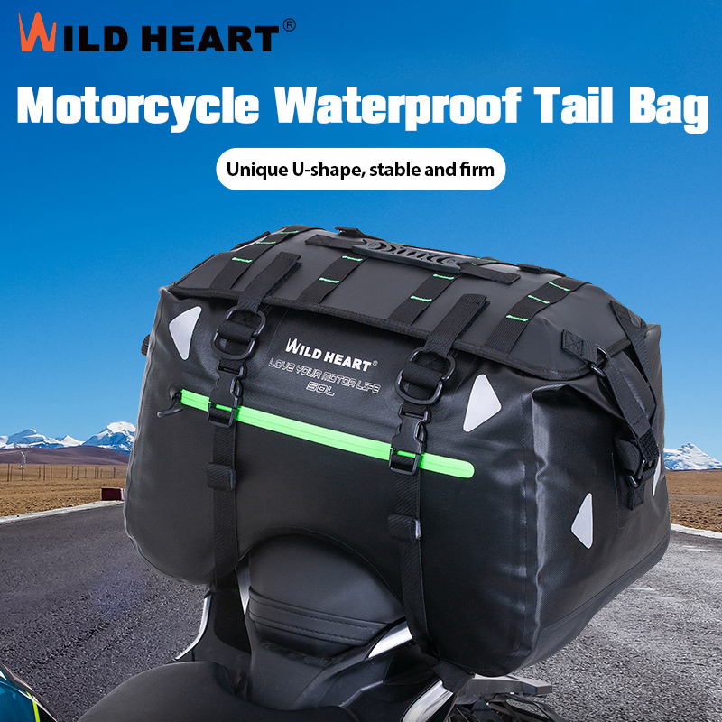 Motorcycle Gear Warehouse - Su Geçirmez Motosiklet Arka Çantası 50L