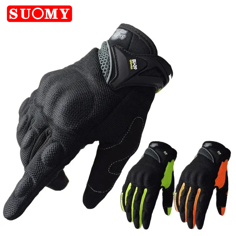 Motorcycle Gear Clearance - SUOMY Nefes Alabilir Tam Parmak Yarış