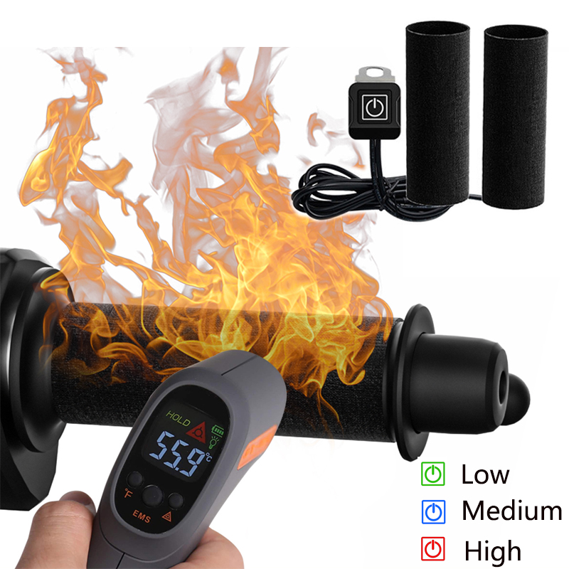 Handlebar Grip Heated - 12V 3-Gear motosiklet isıtmalı el sapları