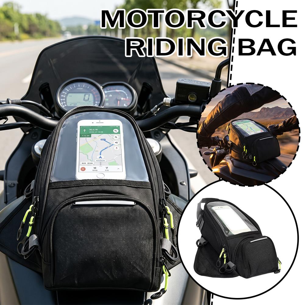 Motorcycle Gear Bag - Motosiklet Sürüş Tank Çantası, Dokunmatik Telefon