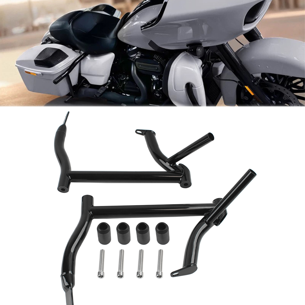 Motorcycle Gear Bag - Motosiklet Siyah Heybe Koruma Rayları Çanta