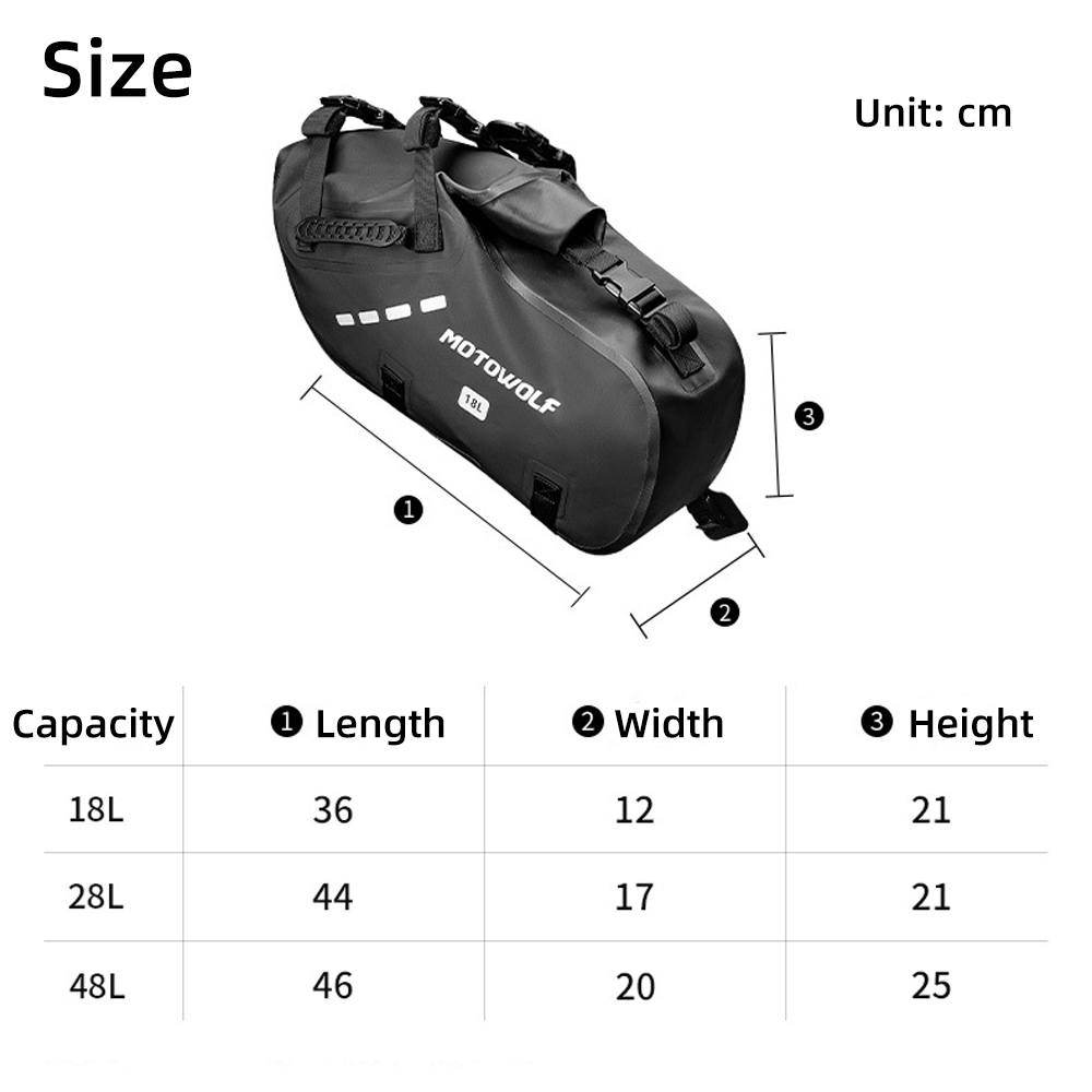 Su geçirmez Motosiklet Eyer Ça - Motorcycle Gear Bag incelemesi ve fiyatı